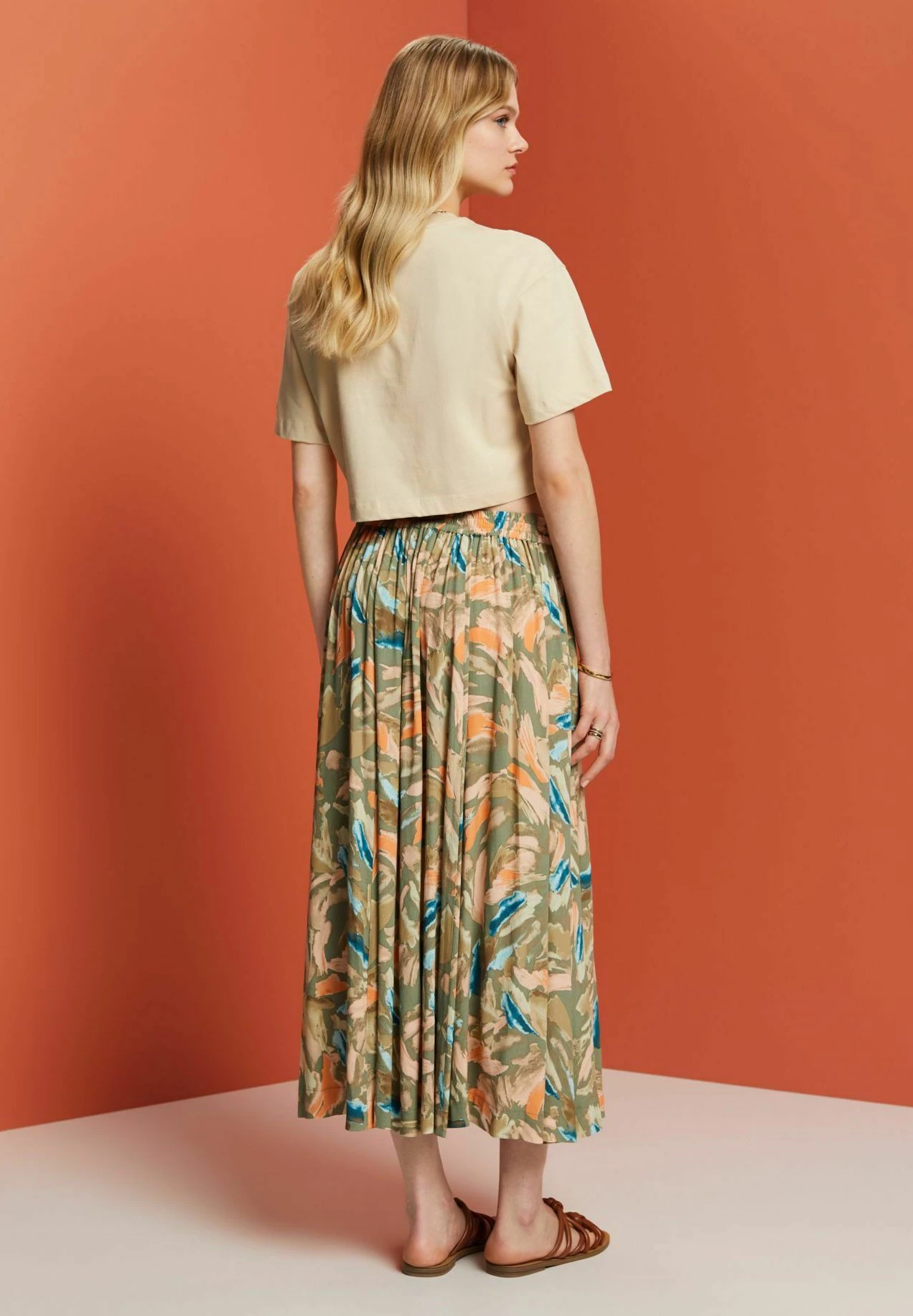 ESPRIT Light - Plooirok - Light Khaki 7 ESPRIT Light - Plooirok - Light Khaki - Afbeelding 5