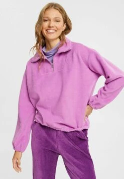 Edc By Esprit Mit Zipkragen - Fleece Trui - Lilac -Esprit df75fd9623674b7d8c3c0d3ae0794c4a
