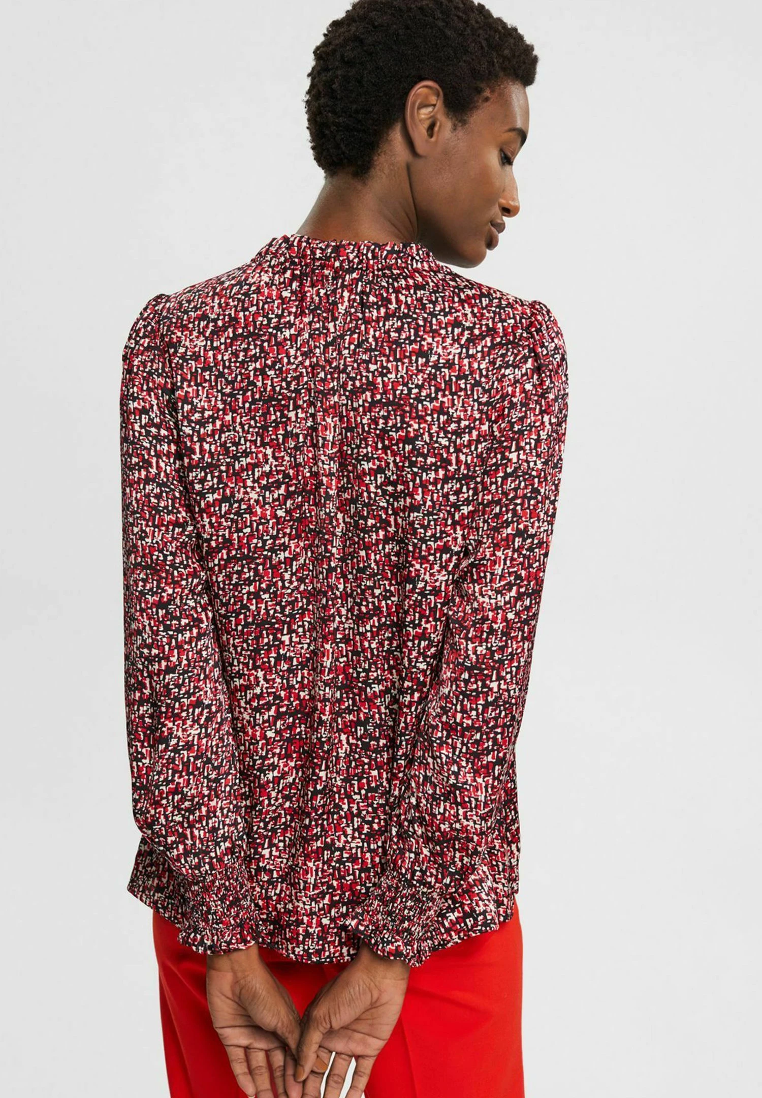ESPRIT Long Sleeve - Blouse - Red Colorway 5 ESPRIT Long Sleeve - Blouse - Red Colorway - Afbeelding 3