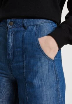 ESPRIT High Rise Wide Leg - Broek - Blue Medium Wash -Esprit e0a4b298513c48e99708a0621f895386