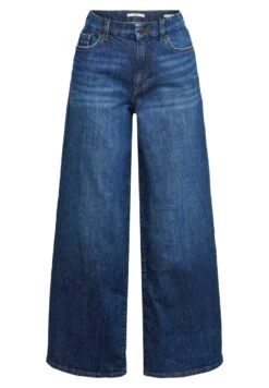 Edc By Esprit Wide Leg High Rise - Flared Jeans - Blue Dark Washed -Esprit e0e1f9cf90ad434b8da3c7e8207d0de8