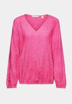 Edc By Esprit Fluid Bubblehem- Blouse - Pink Fuchsia -Esprit e2f6e1b2ecdf46bb971abb0c53c9f6ae