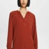 ESPRIT Henley - Blouse - Rust Brown