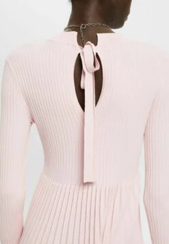 ESPRIT Mit Rundhals - Gebreide Jurk - Pink -Esprit e607421906034c9d9cfadcd0214fe368