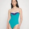 ESPRIT La Jolla Beach Padded Bandeau Swimsuit - Badpak - Teal Green -Esprit e63c4c650fff408dae0947ea5925d332