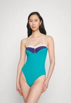 ESPRIT La Jolla Beach Padded Bandeau Swimsuit - Badpak - Teal Green