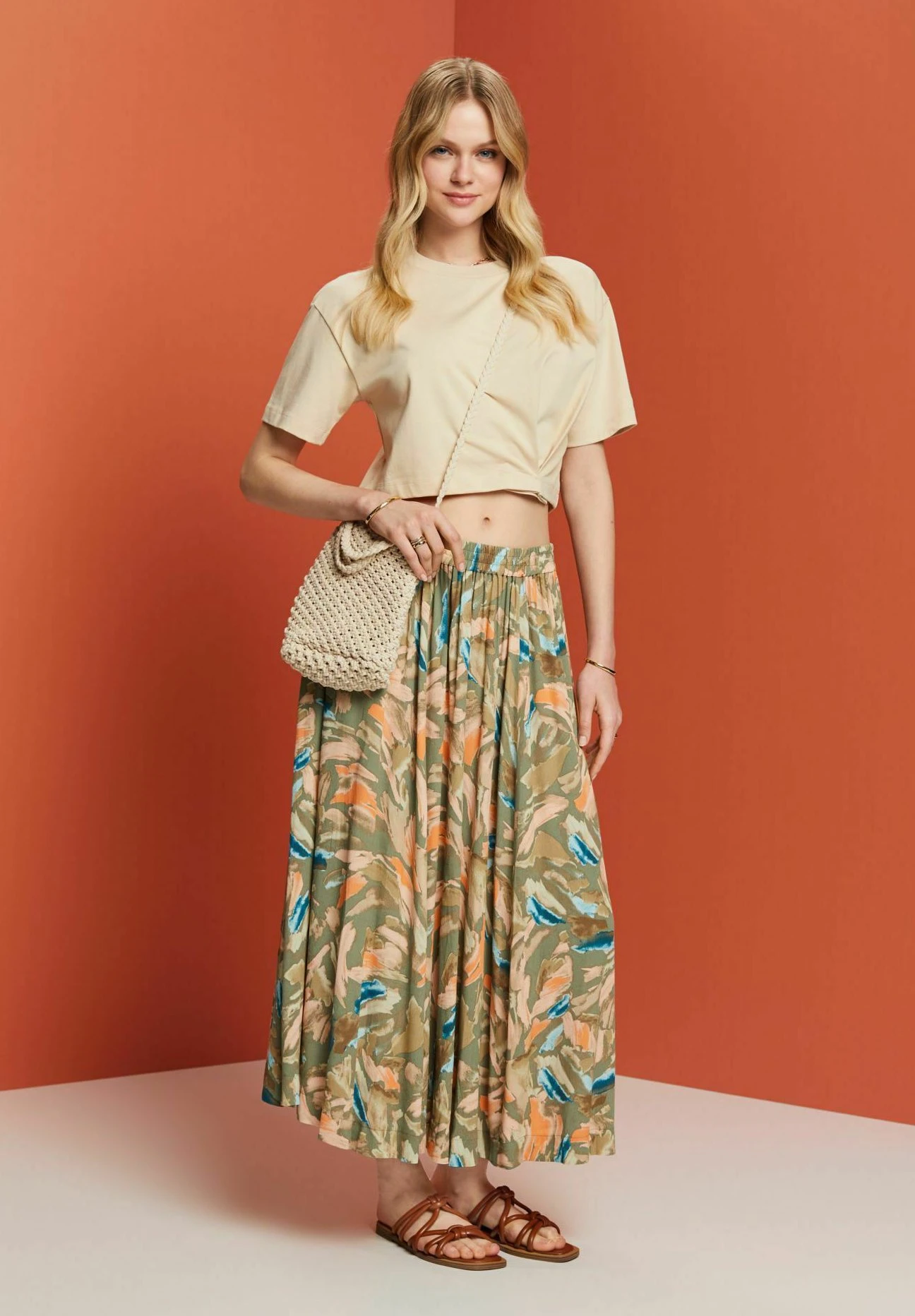 ESPRIT Light - Plooirok - Light Khaki 5 ESPRIT Light - Plooirok - Light Khaki - Afbeelding 3