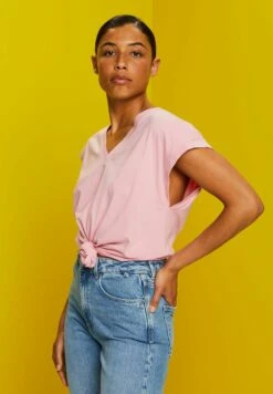 Edc By Esprit T-Shirt Basic - Pink -Esprit e80837149df74c72bc9c25a9ff34625f