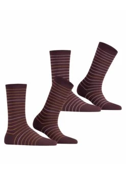ESPRIT Fine Stripe 2-Pack - Sokken - Claret -Esprit e900ab94188242bdb546d7bbf1870efa