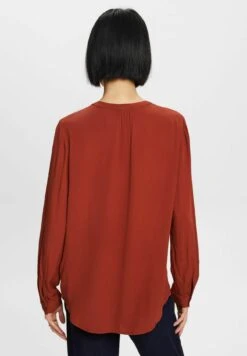 ESPRIT Henley - Blouse - Rust Brown 14 ESPRIT Henley - Blouse - Rust Brown -Esprit ebc5c43564c8469f9392ea219649338b
