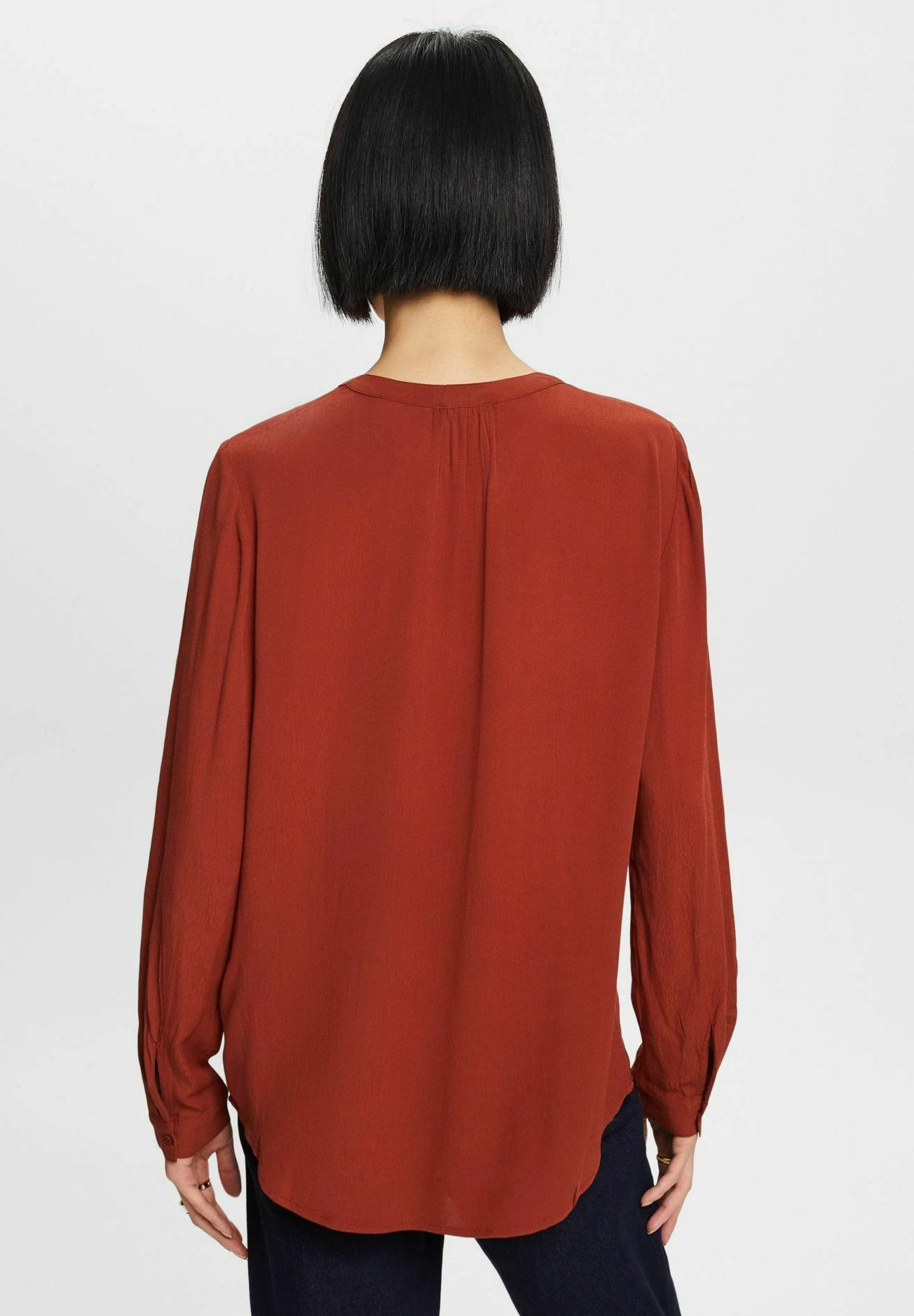 ESPRIT Henley - Blouse - Rust Brown 5 ESPRIT Henley - Blouse - Rust Brown - Afbeelding 3