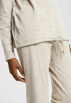 ESPRIT Set Seasonal Print Cocve Pj Allls - Pyjama - Light Taupe -Esprit ec831de518c544e79cc365f4d3560450