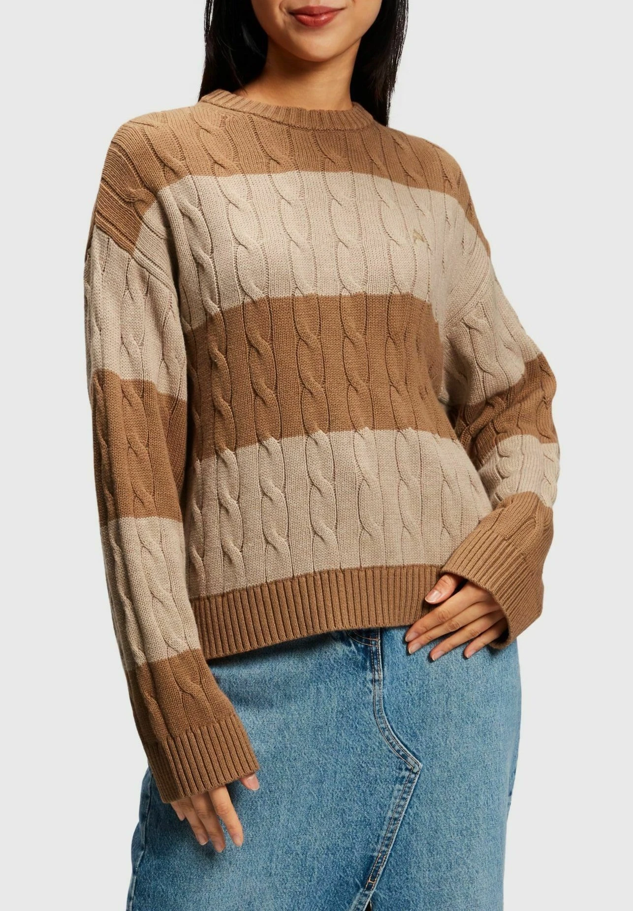 ESPRIT Gestreifter - Trui - Sand 3 ESPRIT Gestreifter - Trui - Sand