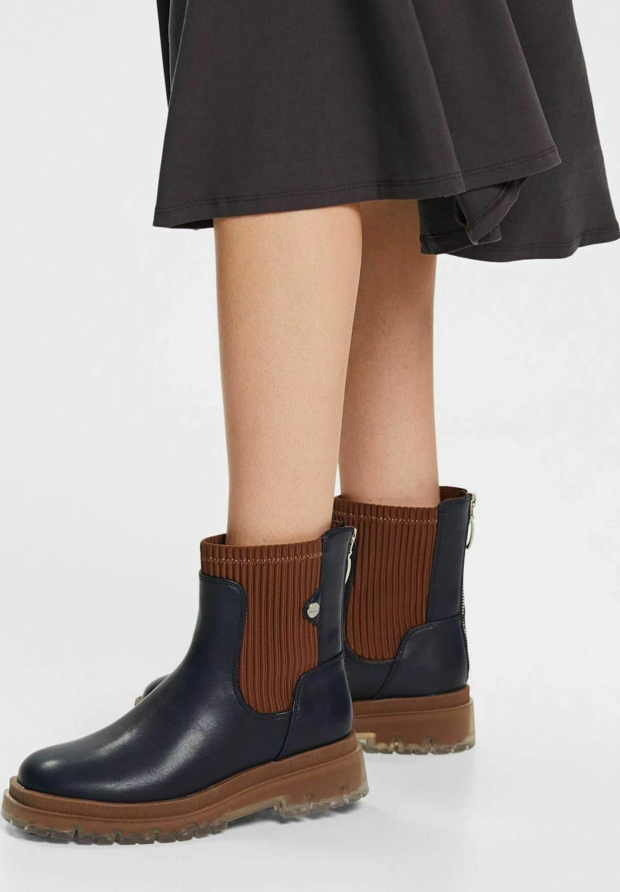 ESPRIT Enkellaarsjes Met Plateauzool - Navy 2 ESPRIT Enkellaarsjes Met Plateauzool - Navy