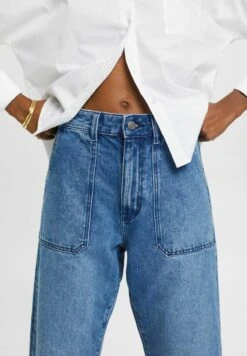 ESPRIT In Dad-Passform Aus Nachhaltigem- Straight Leg Jeans - Blue Medium Washed New -Esprit f22295b7a196423cbf7a456b894ac9c5