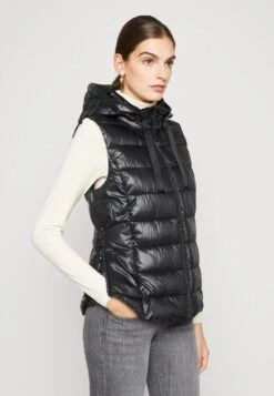 ESPRIT Tape Vest - Bodywarmer - Black -Esprit f368c27850a74974a4ea126202fc1856