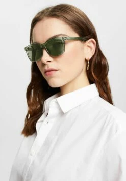 ESPRIT Kantige - Zonnebril - Olive Green