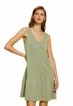 ESPRIT Gebreide Jurk - Light Khaki