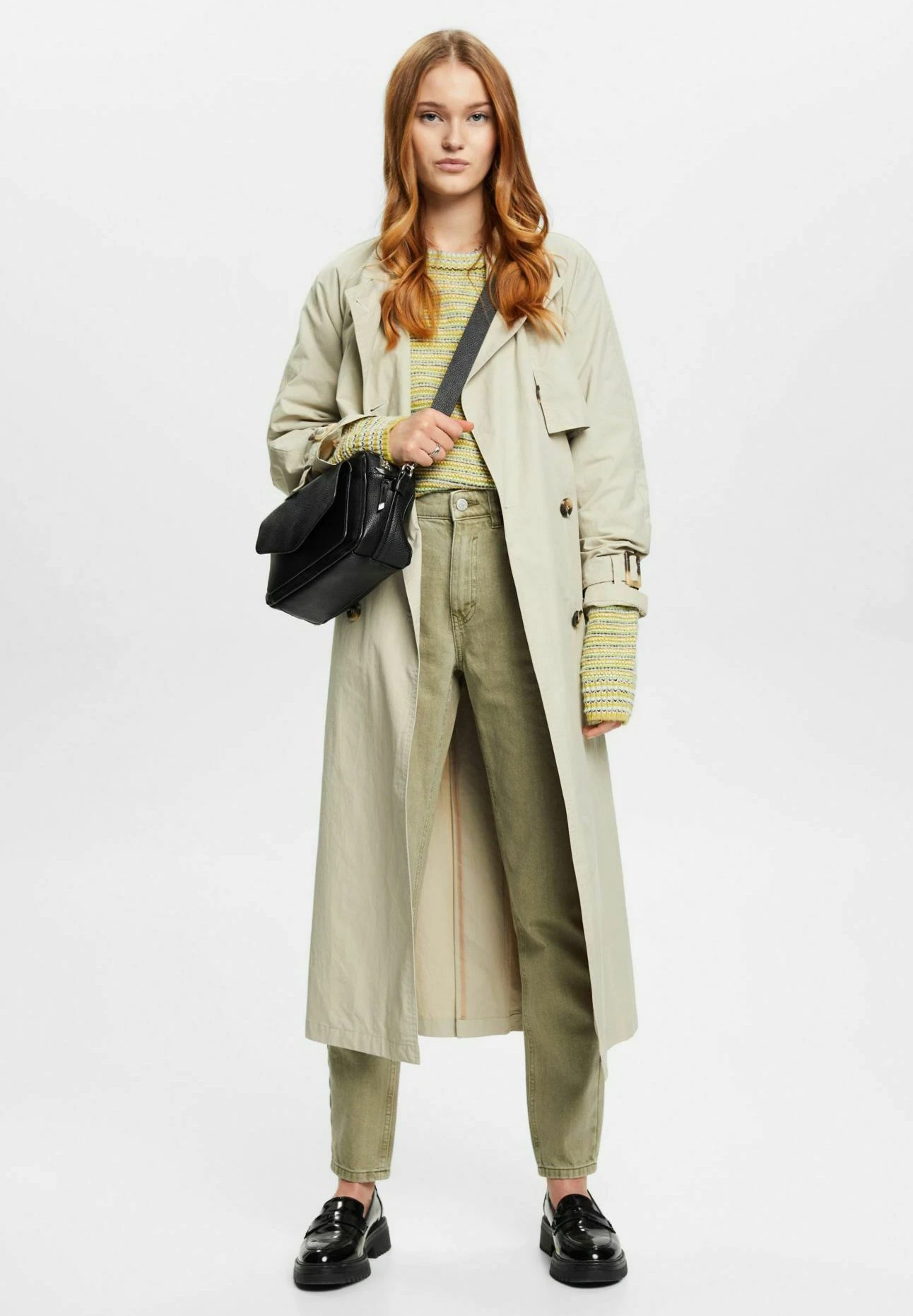 Edc By Esprit Im Banana Fit - Straight Leg Jeans - Light Khaki 4 Edc By Esprit Im Banana Fit - Straight Leg Jeans - Light Khaki - Afbeelding 2