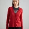 ESPRIT Button Cardigan - Vest - Dark Red -Esprit f8350e7ebd514edabf8655db8caa4ae1