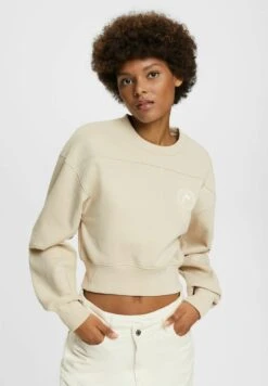 ESPRIT Cropped - Sweater - Light Taupe