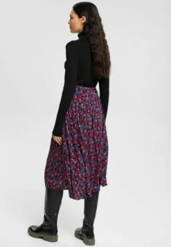 ESPRIT Geraffter Mit Print - Plooirok - Pink -Esprit fab2876154cf4f92baa6969d061f904a