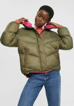 ESPRIT Rcs Ll Pff - Gewatteerde Jas - Dark Khaki -Esprit fde0d2aafa494b25858cc3ddacdfad91