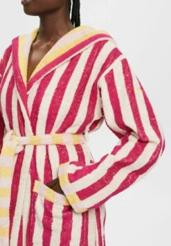 ESPRIT Gestreifter Unisex - Badjas - Cranberry -Esprit fde1d7ad66e74778926d20c23d5e6f1a